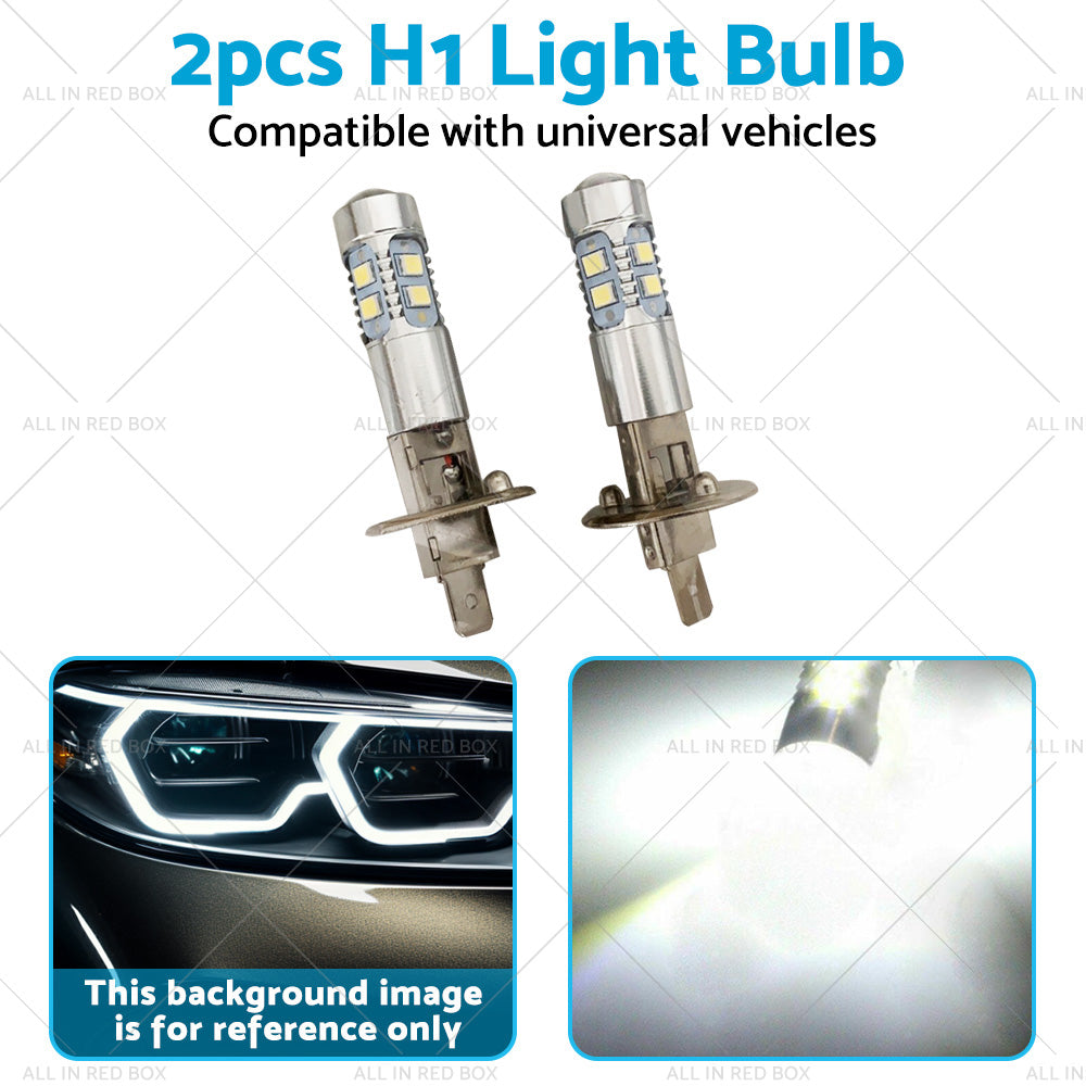 2PCS H1 LED Headlight Bulb CREE XBD Fog Driving Light Car UTE 4WD Lamp Globe-4
