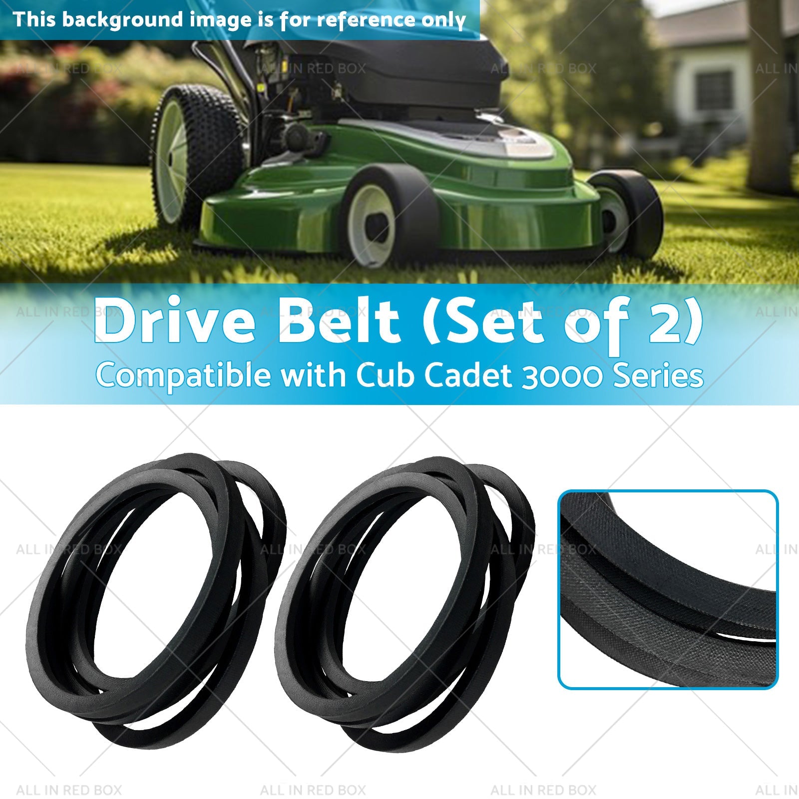 2x Belt Suitable for Cub Cadet 3000 series 7543084 7543084-A 754-3084 754-3084-A-1