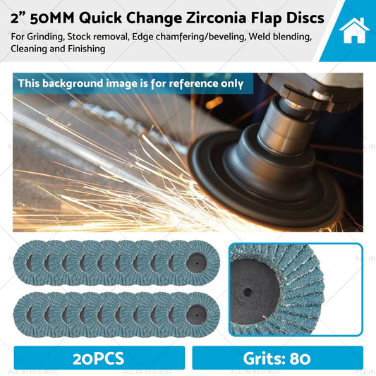 20X 2 inch  50MM Quick Change Zirconia Flap Discs Metal Sanding Flap Discs-0