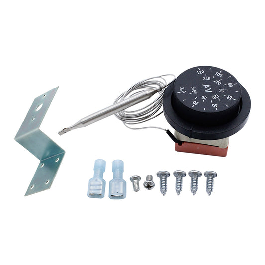 12V Adjustable Fan Thermostat Controller Kit Suitable For AU Adjustable Fan Thermostat Switch Temperature Control Probe 0-120°C-1