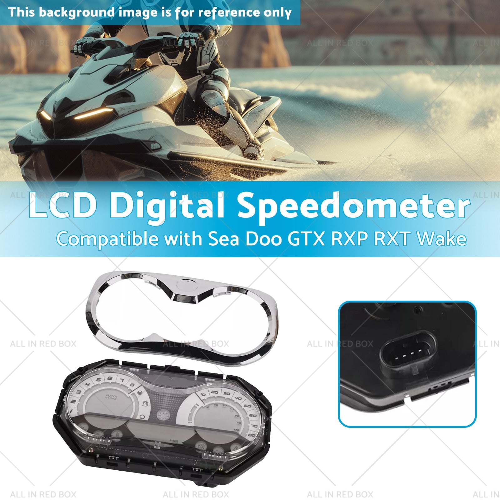 278002270 LCD Digital Speedometer Suitable for Sea Doo GTX RXP RXT Wake 06-11-2
