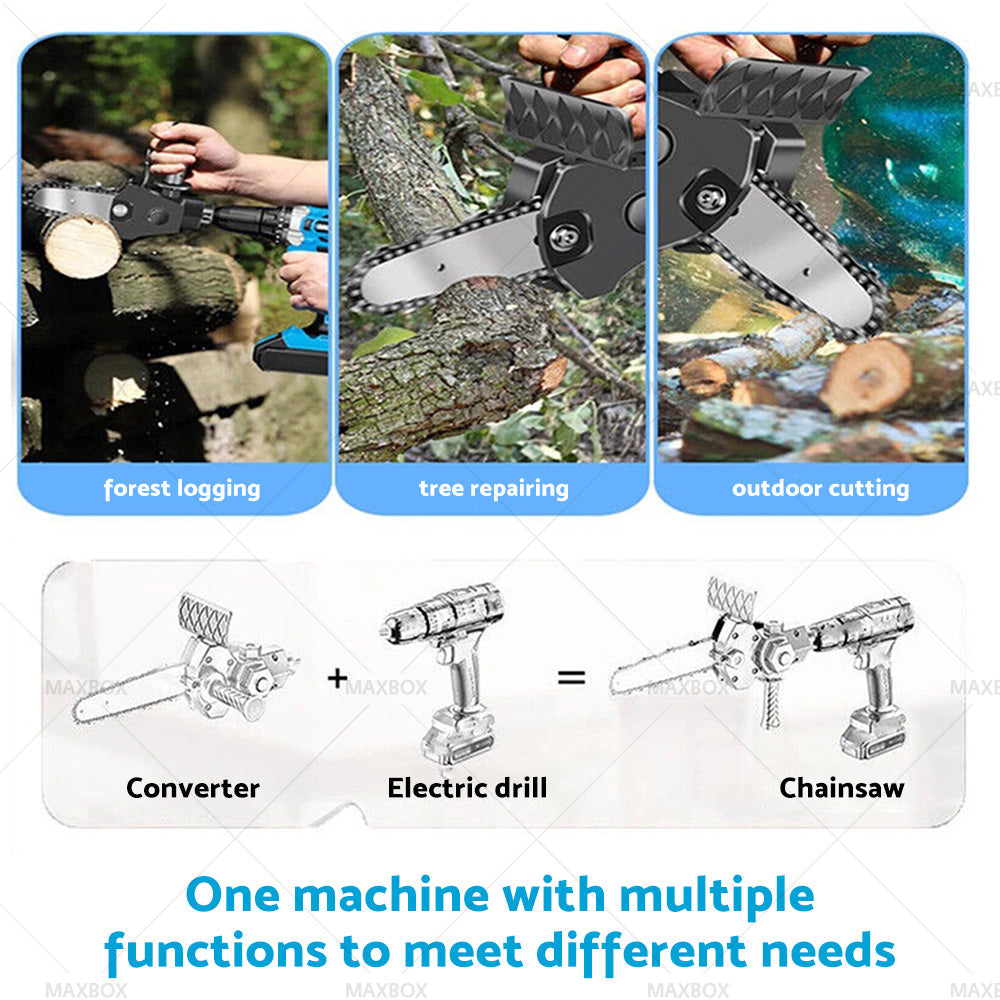 6 inch  Electric Drill Converter To Chain Saw Wrench Chain for Three-jaw Collet Drill-3
