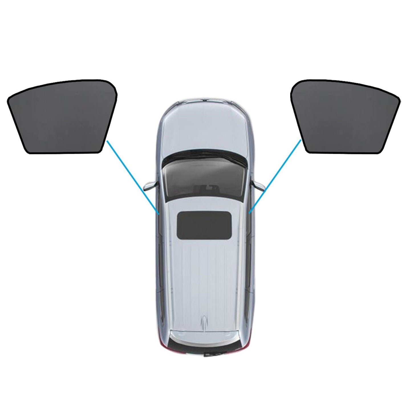 Magnetic Mesh Sun Blind Shades Suitable for Volvo XC40 2018-2024 On Front/Rear-2