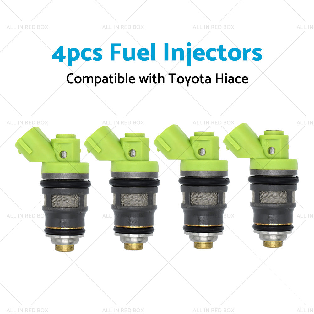 4x Fuel Injector Suitable for Hiace RZH103 RZH113 RCH12 RCH22 2RZ-E 2. 4L 95-04-3