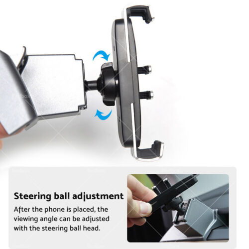 360 Angle Rotation GPS Navigation Cell Phone Holder Stand Mount For Tesla Model 3 Y-4