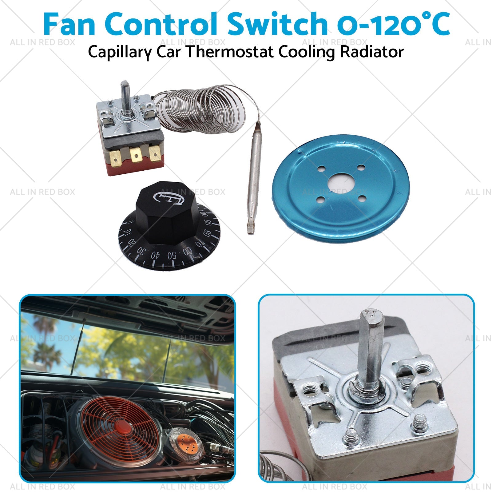 Fan Control Switch Suitablefor Capillary Car Thermostat Cooling Radiator-4