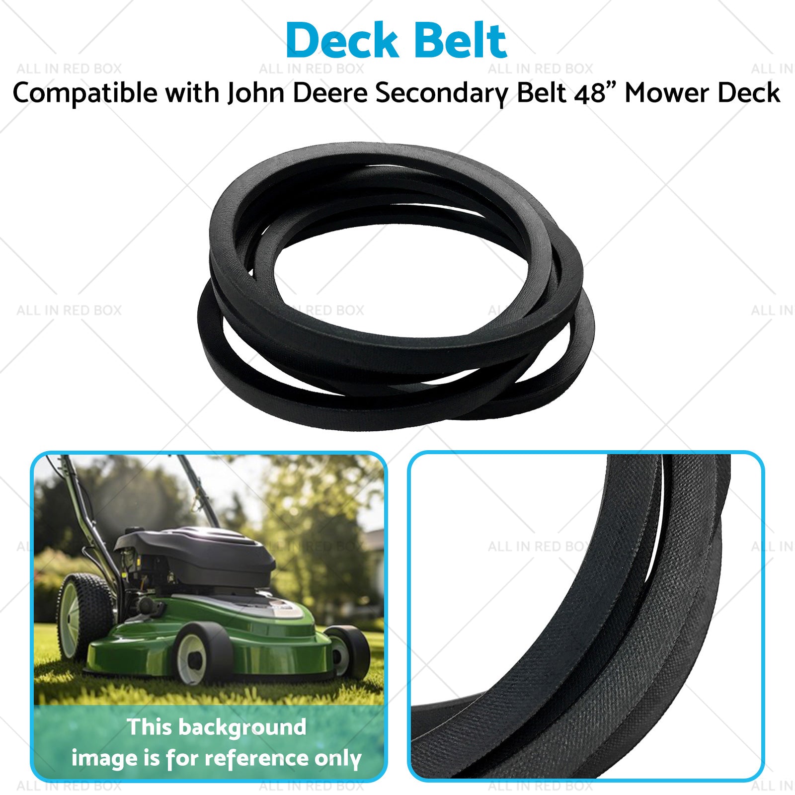 Deck Belt Suitable for John Deere Secondary Belt 48 inch  Mower Deck M95875-4
