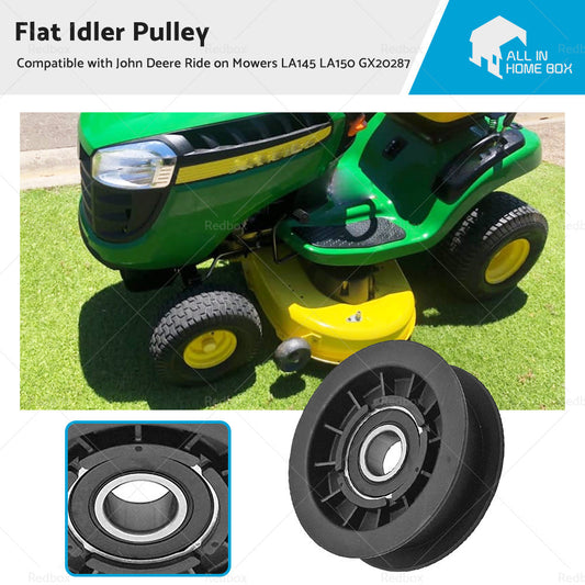Flat Idler Pulley Suitable For John Deere Ride on Mowers LA145 LA150 GX20287-0