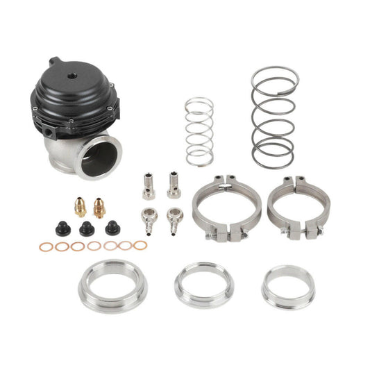 44mm Black Aluminum External Cooled Turbo Wastegate With V-Band Flanges Set-0