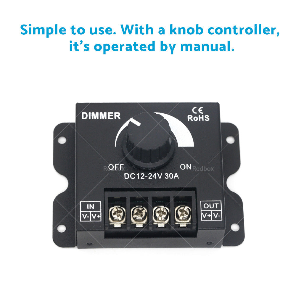 12V-24V Metal LED Switch Dimmer Controller Manual Operation for Strip Light-2