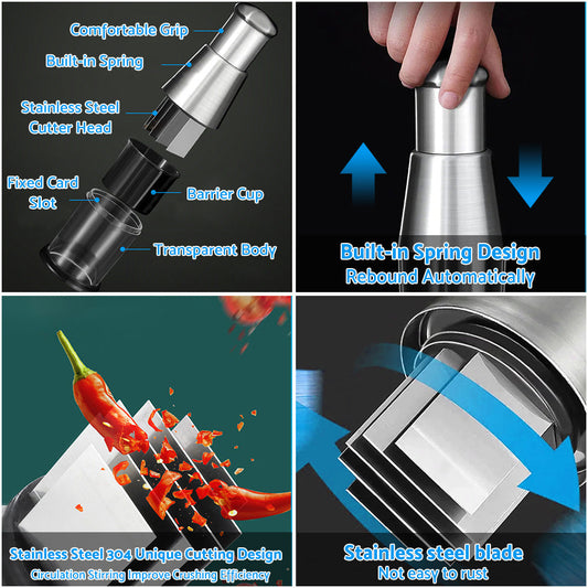 Pressed Garlic Chopper Stainless Steel 304 Suitable For Mincing & Crushing Garlic-1