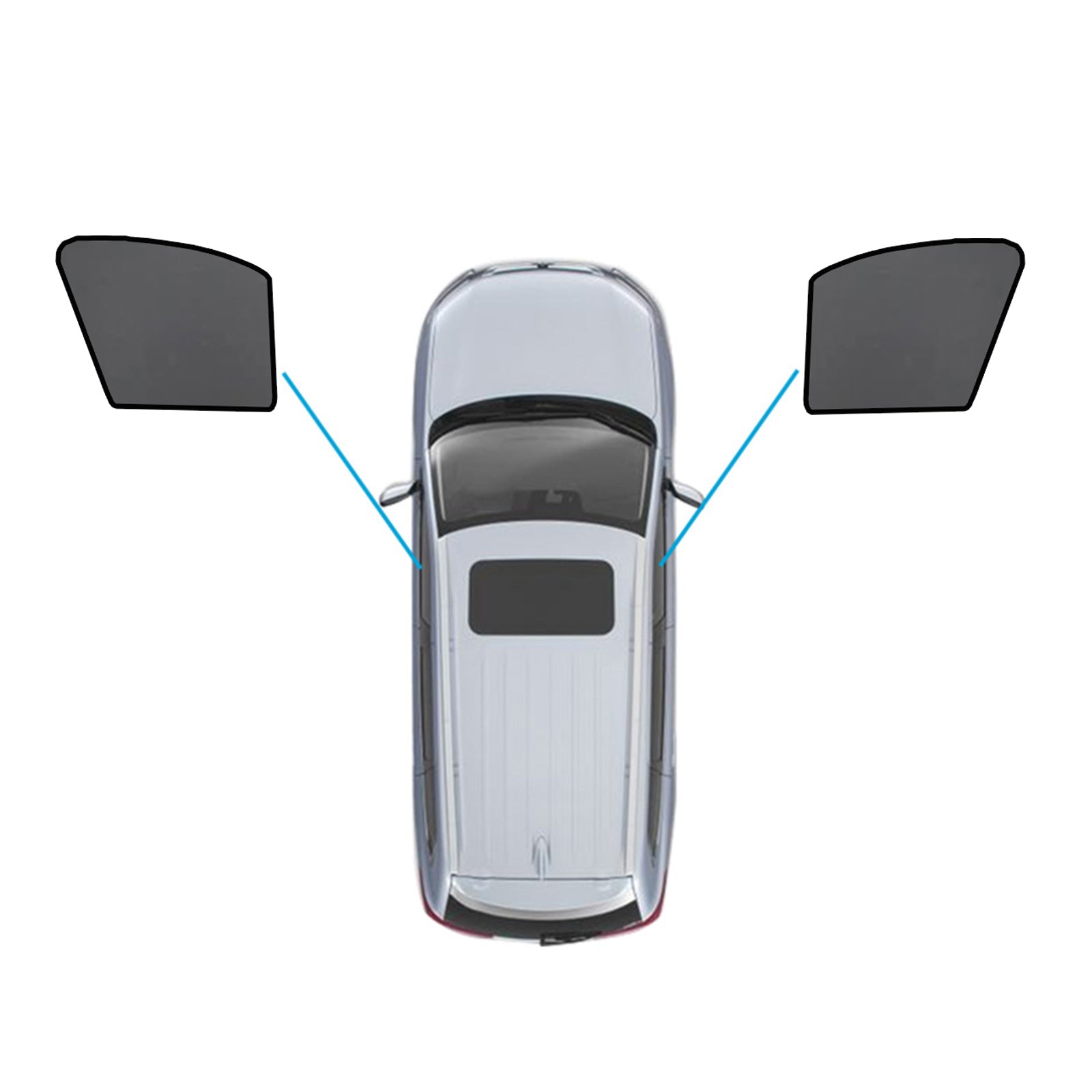 Car Window Sun Shades Magnetic Mesh Sun Blind Suitable for BMW X3 F97 2017-On-0