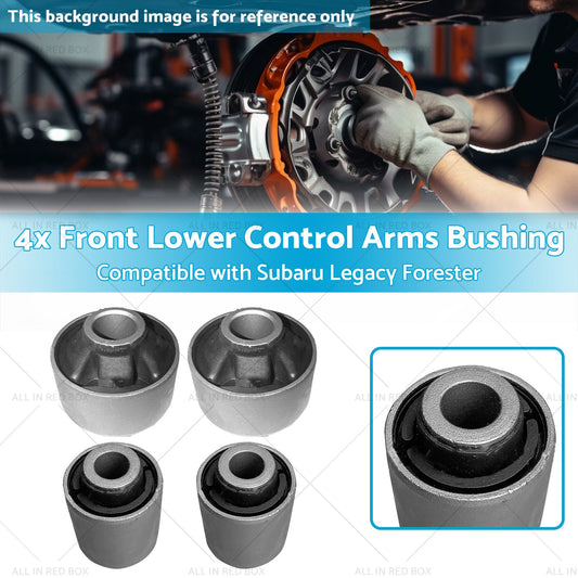 4PCS Front Lower Control Arms Bushing Suitable for Subaru Legacy Forester 03-17-1