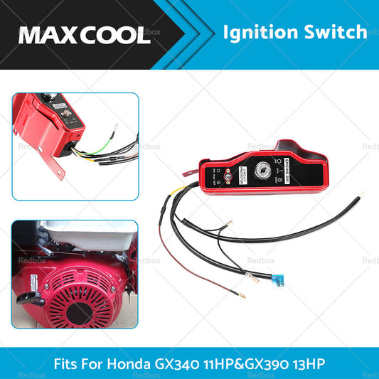 Ignition Switch Key Panel Electric Start for Honda GX340 11HP GX390 13HP Engine-0