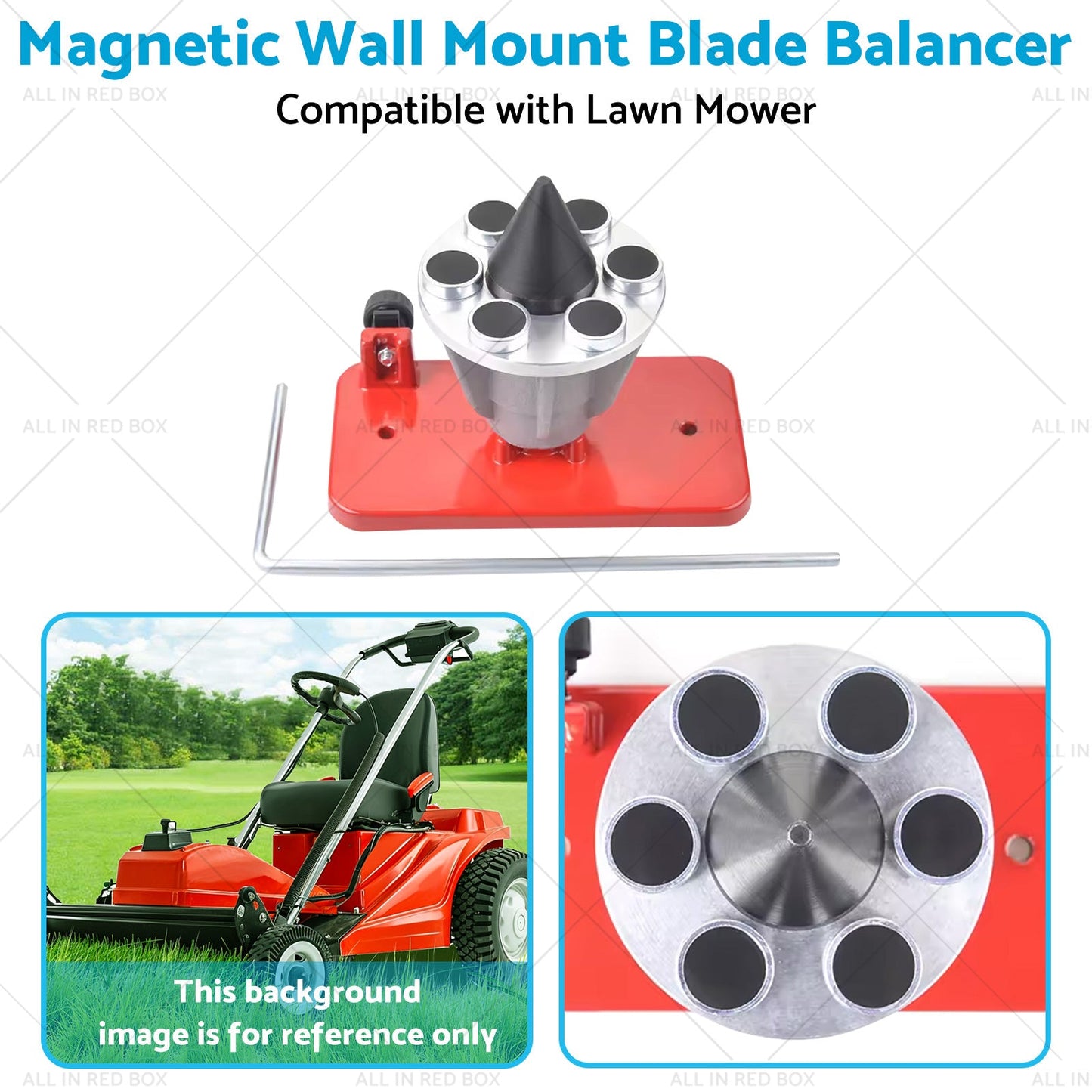 Magnetic Wall Mount Blade Balancer Suitable for 339075B Lawn Mower 42-047-4