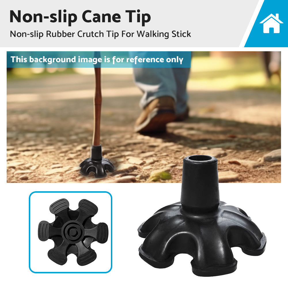Cane Tip Tripod Non-slip Rubber 19mm Crutch Tip For Walking Stick High Quality-3