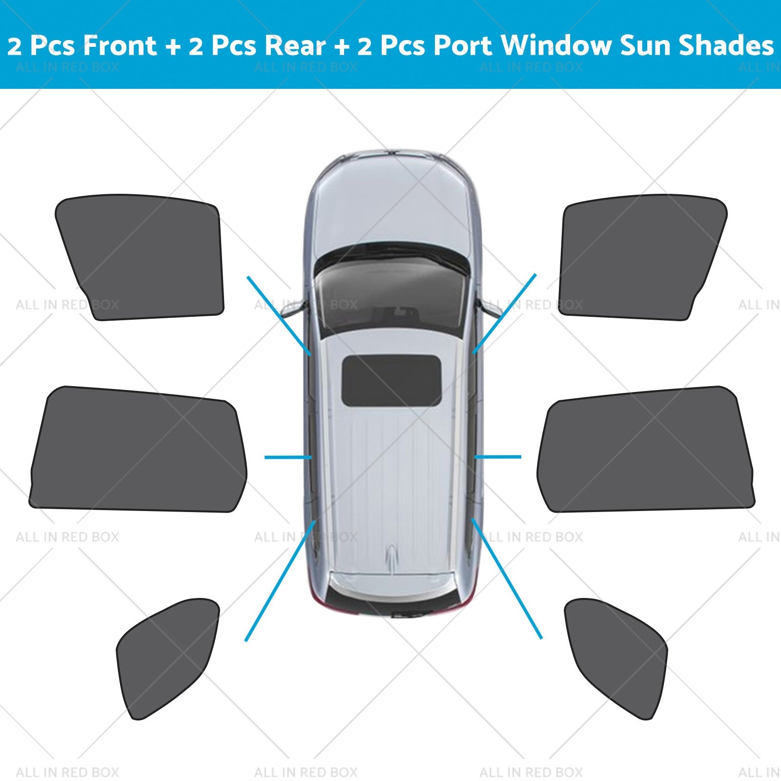 Car Window Magnetic Mesh Sun Shades Suitable for Mitsubishi Outlander 2021-23-5