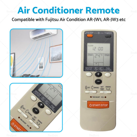 Air Con Remote Suitable for Fujitsu AR-JW1 AR-JW3 AR-JW11 AR-HG1 AR-HG2 AR-DB1-1