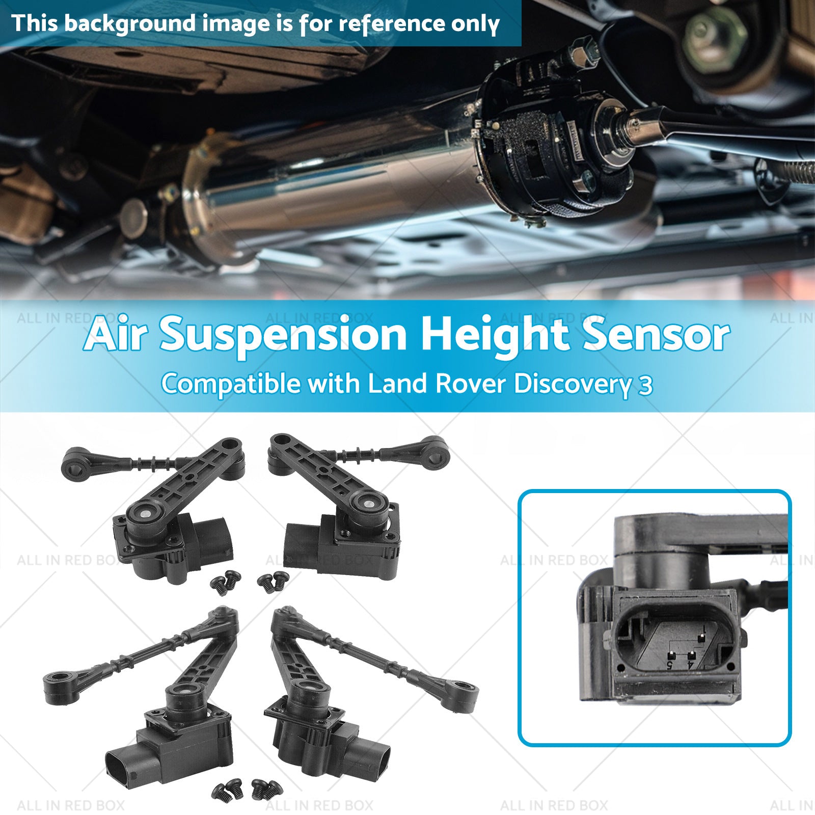 LR 4x Front Rear Air Suspension Height Sensor Suitable for Land Rover LR3 05-09-2