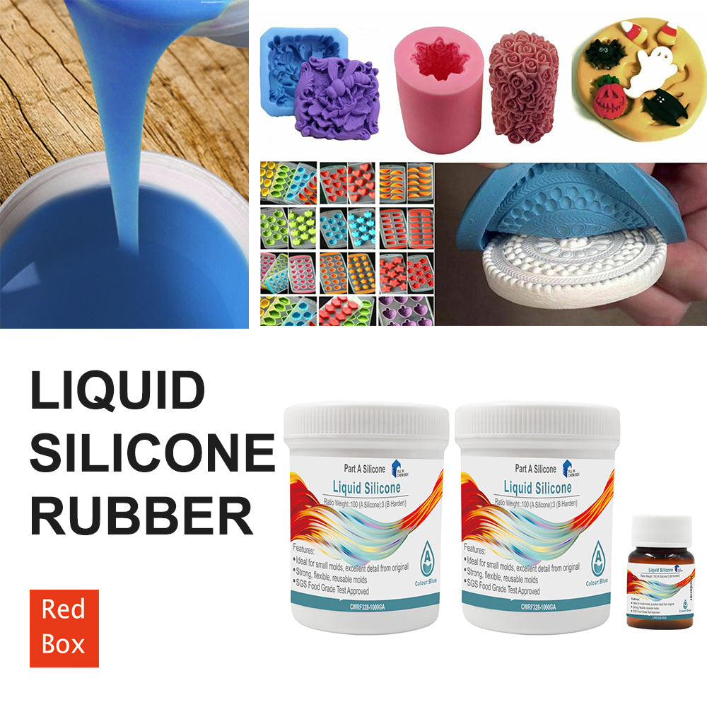 SH25 Liquid Silicone Rubber Mould Making Kit 100:3 Mix - 1Kg 5Kg 10Kg Blue-4