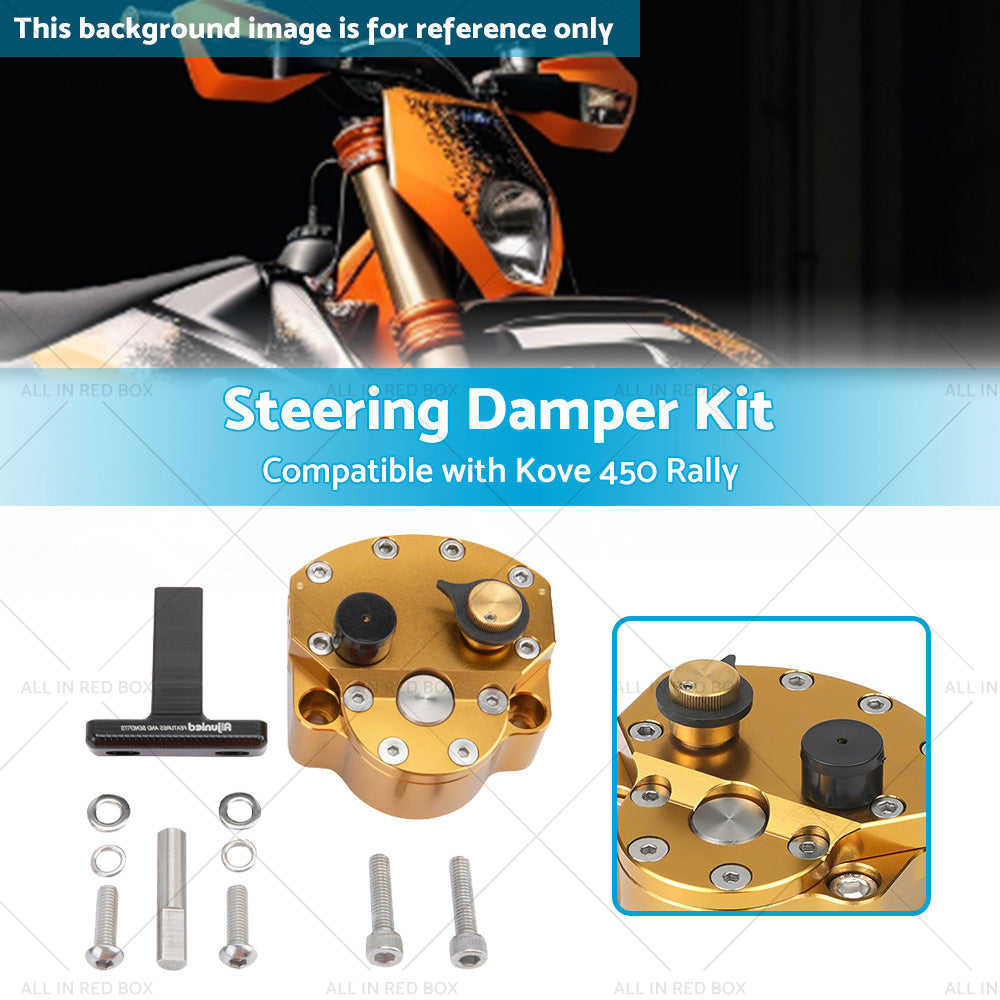 Adjustable Steering Damper Stabilizer Safety Kit Suitable for Kove 450 Rally-2