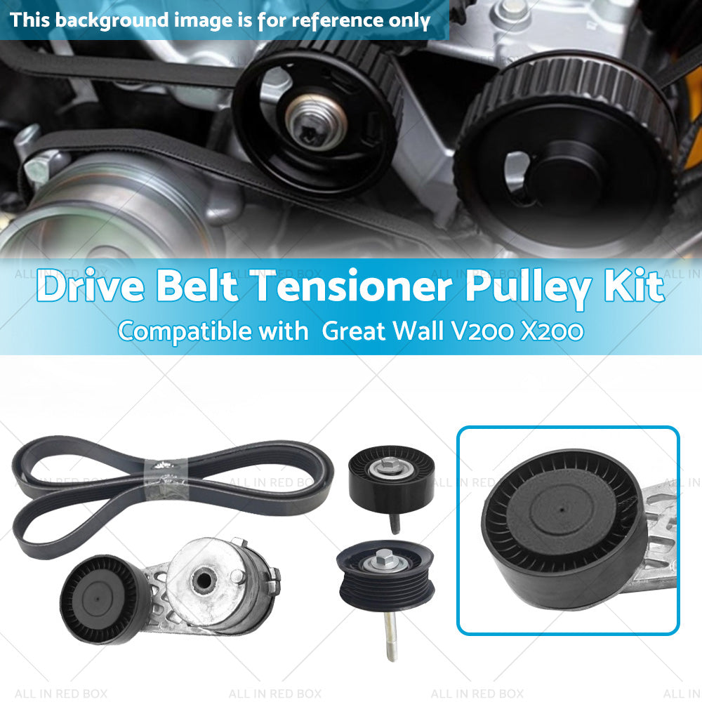 Drive Belt Tensioner Pulley Kit Suitable for Great Wall V200 X200 2. 0L Diesel-2