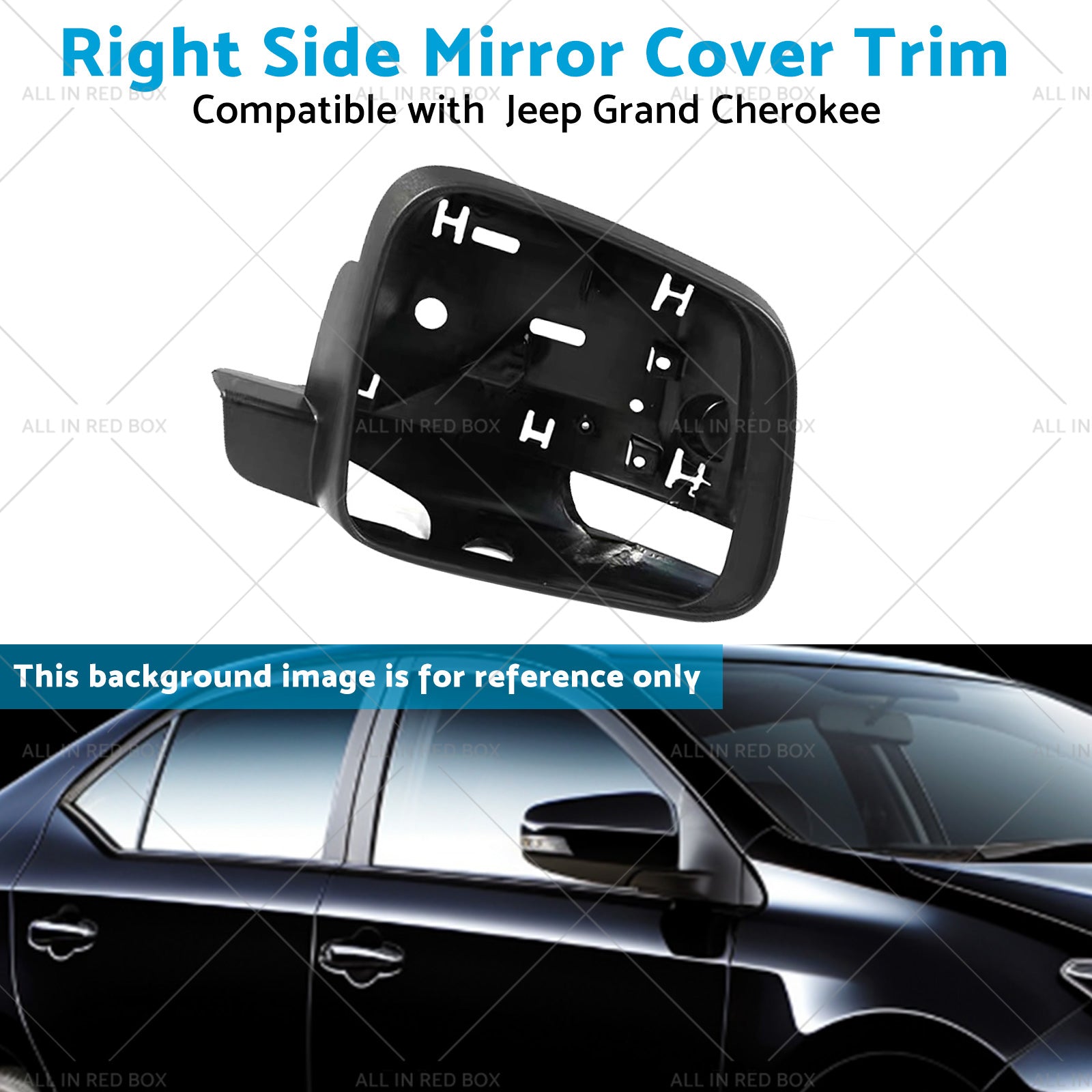 Right Side Mirror Cover Trim Frame Suitable for Jeep Grand CherokeeWK 2010-on-3
