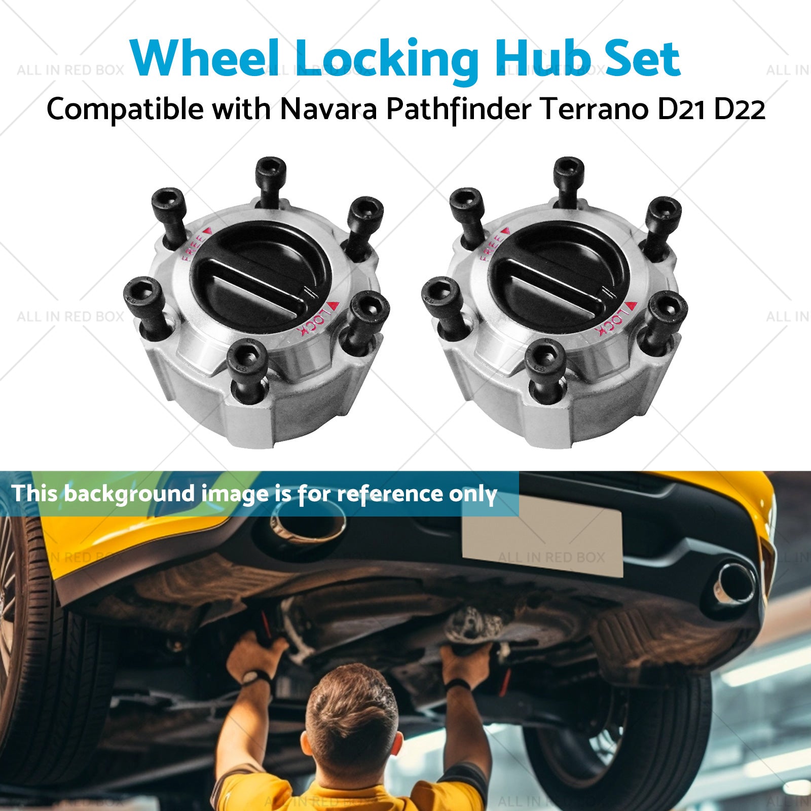 Wheel Locking Hub Set Suitable for 90-16 Navara Pathfinder Terrano D21 D22-4
