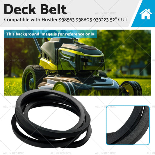 Deck Belt Suitable for Hustler 939223 938563 938605 52 inch  CUT 607162 938563-0