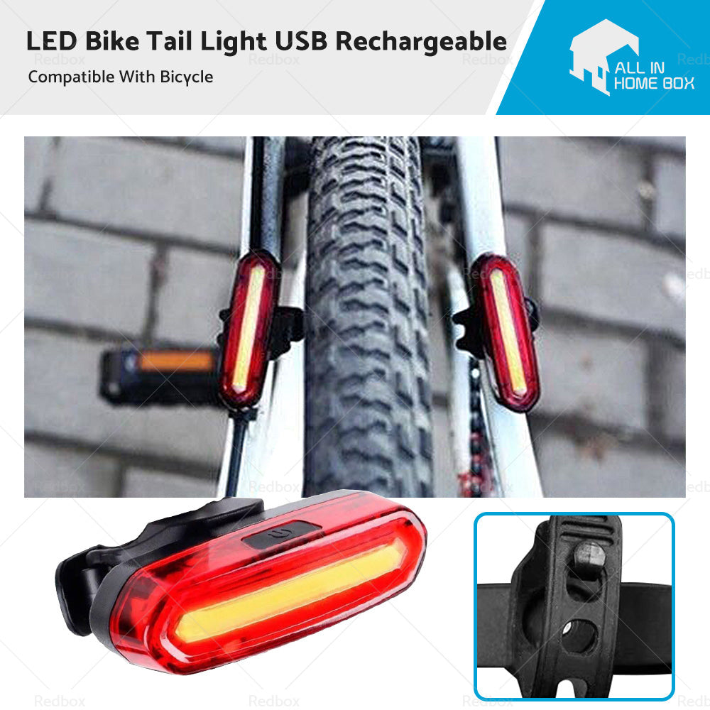 120 Lumens LED Bike Tail Light USB Rechargeable Powerful Bicycle Rear Light-0