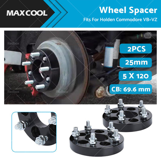 25mm Bolt-On Wheel Spacers Fits For Holden Commodore VB-VZ 5 X 120 69. 6-0