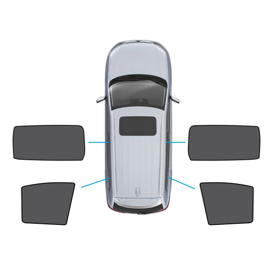 2x Rear Port&Triangular Window Magnetic Mesh Sunshades Suitable for Kia Carnival-0