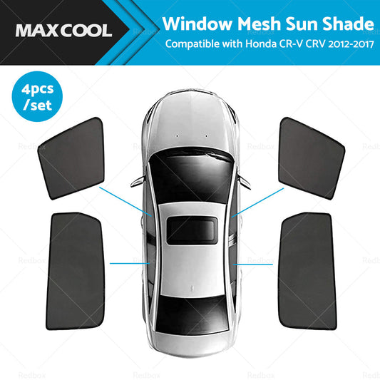 4x Foldable  Window Mesh Sun Shade Suitable For Honda CR-V CRV 2012-2017-0