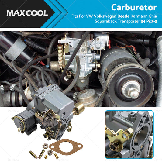 Carburetor Carby 12V Electric Choke Fits For VW Volkswagen 34 Pict-3 113129031K-0