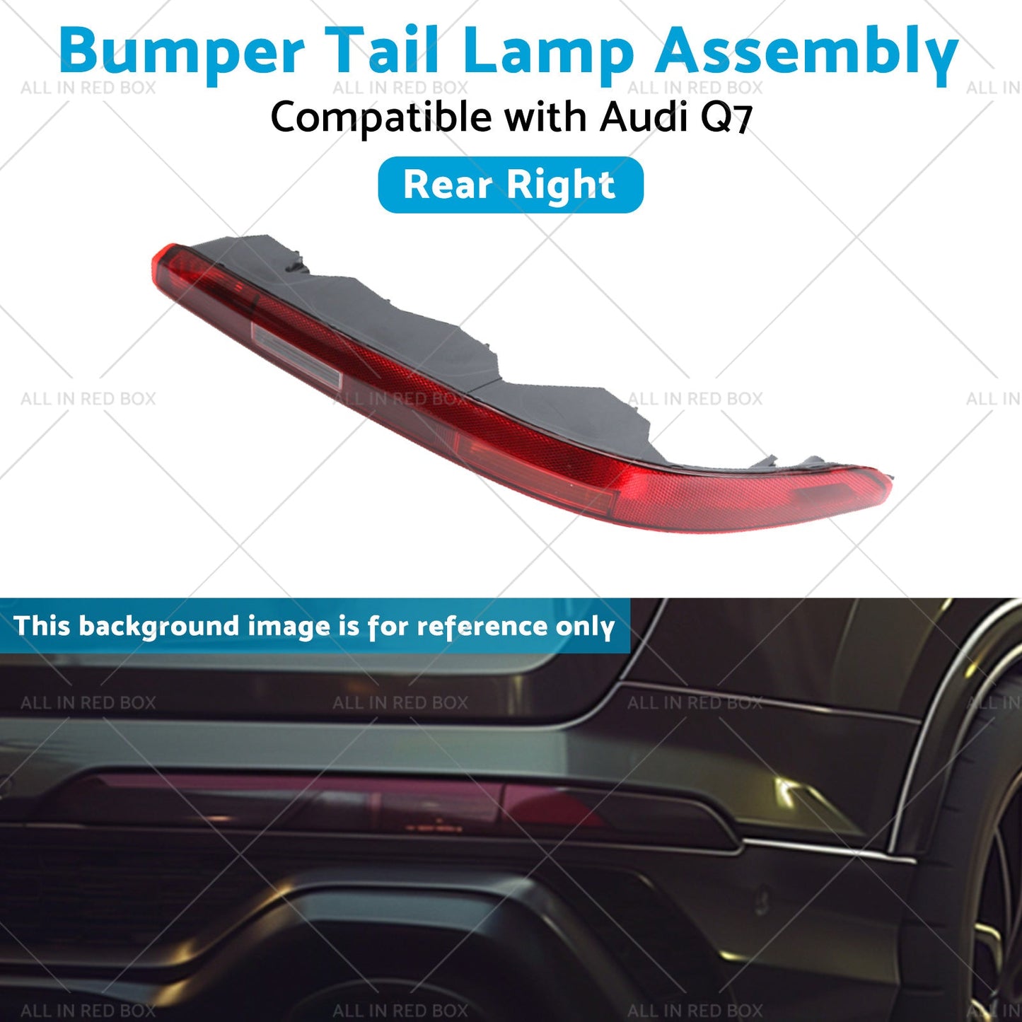 Right Rear Bumper Tail Light Lamp Assembly 4M0945096 Suitable For Audi Q7 16-23-4
