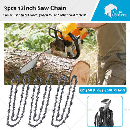 3X 12in Chain Fit for MAKITA CORDLESS 2x18V 36V CHAINSAW DUC302 DUC302Z-0