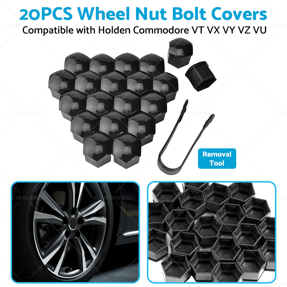 20PCS 19mm Wheel Nut Lug Bolt Covers Caps Suitable for Holden Commodore VB to VZ-4