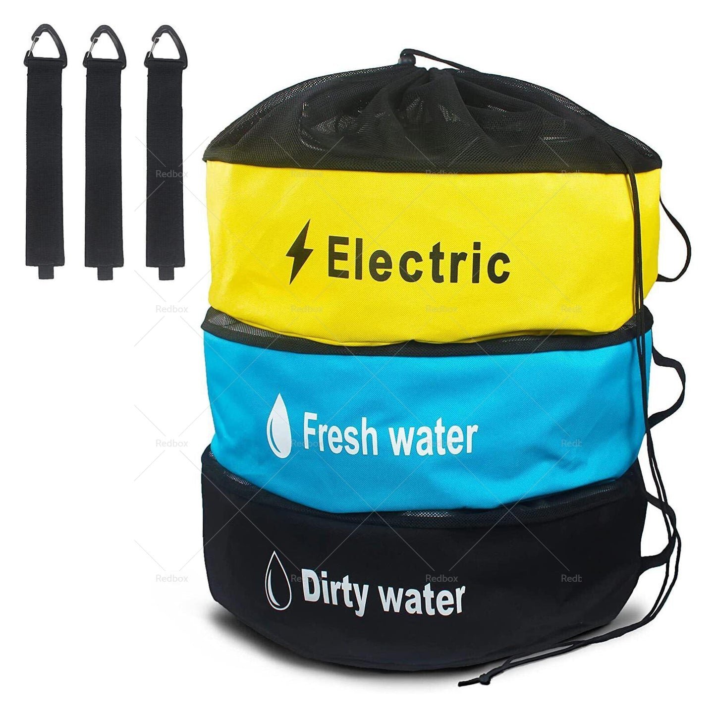 Storage Bag Caravan Camping RV Cable Organizer Water Hose Electrical Cords-8