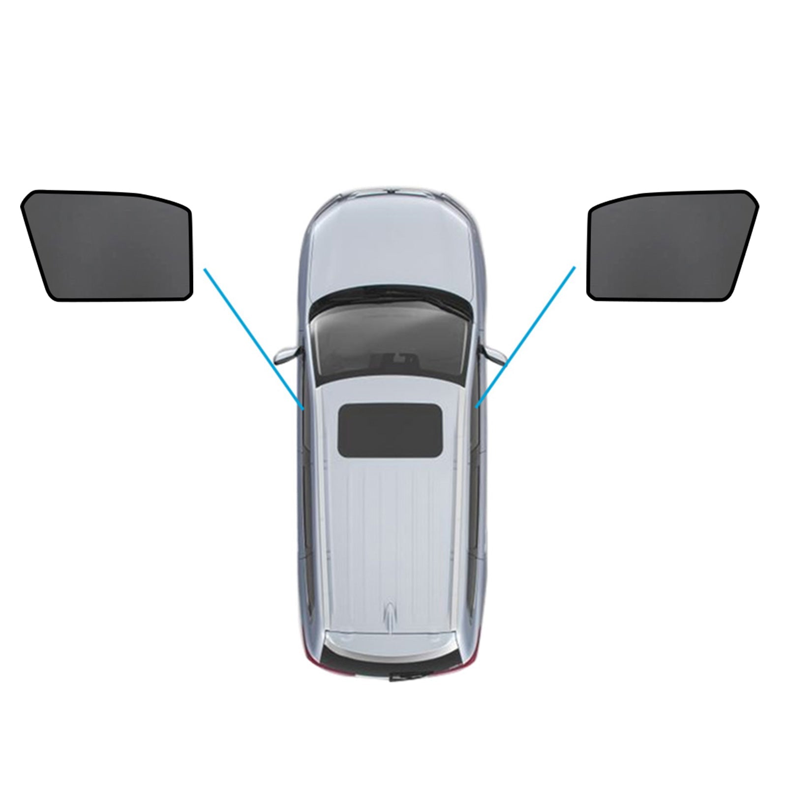 Car Window Magnetic Mesh Sun Blind Shades Suitable For Mitsubishi ASX 2010-2025-3