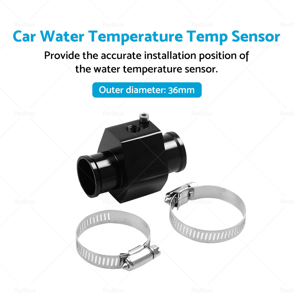 36mm Car Water Temperature Temp Sensor Gauge Radiator Hose Joint Pipe Adapter-1