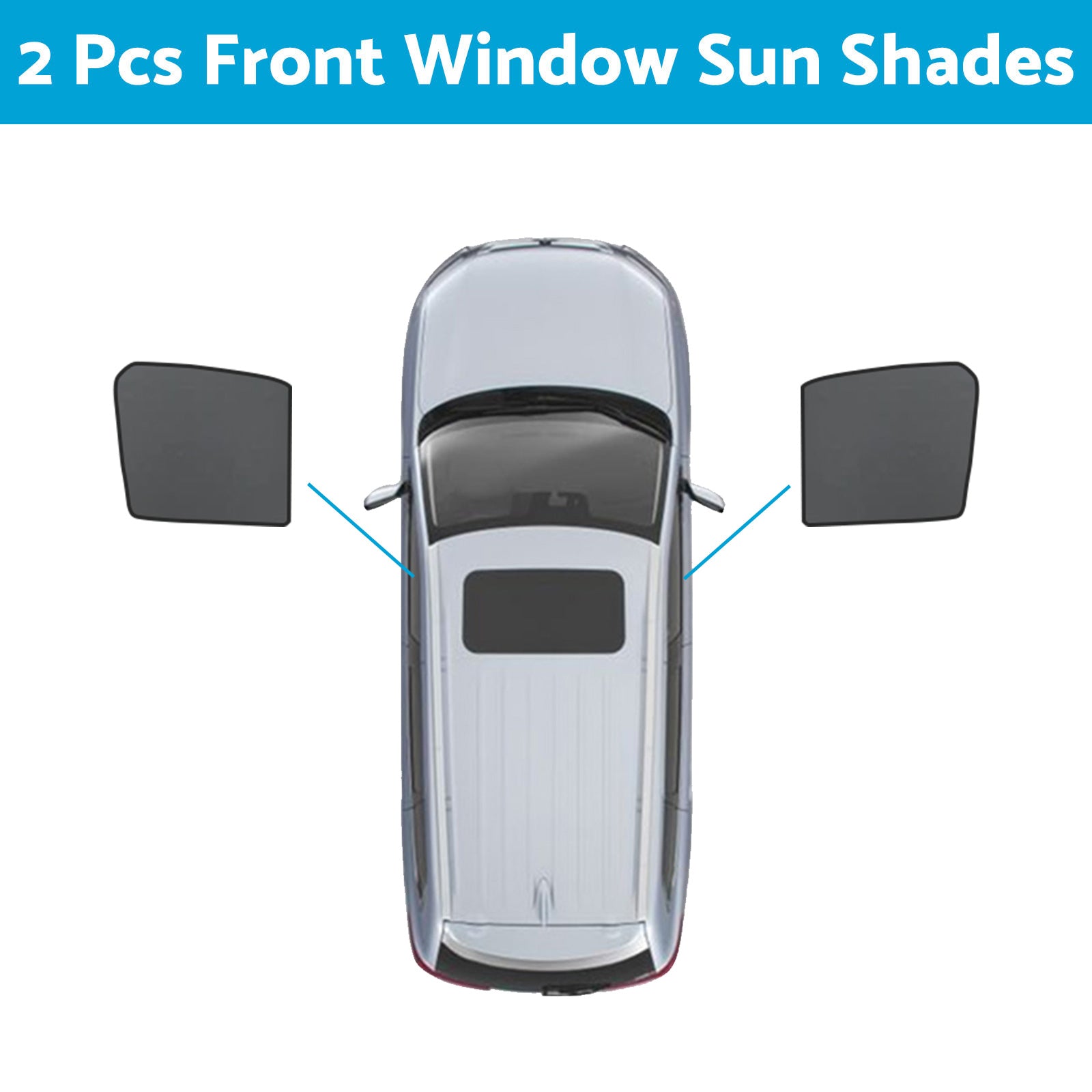 Front Rear Window Sun Shade Magnetic Mesh Suitable For GWM UTE Cannon 2021-2024-5