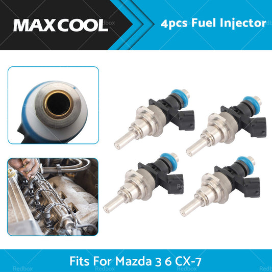 4PCS Fuel Injector Suitable For Mazda 3 BK 6 CX7 L3 2. 3L DOHC Turbo E7T20171-1