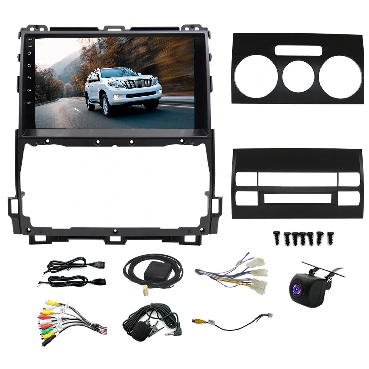 CarPlay Stereo Head Unit Suitable For Toyota Prado 02-09 Android 13 GPS 4+64G-3