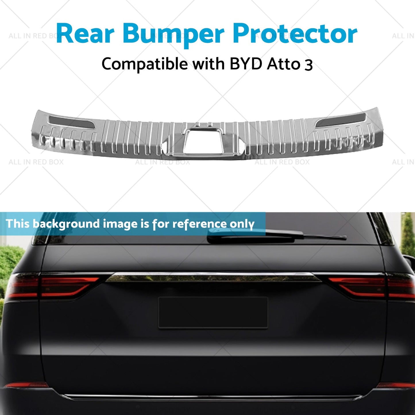 Rear Bumper Protector Scuff Suitable For 2023 BYD Atto 3 Trunk Sill Trims-4