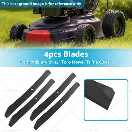 4x Blade Suitable for 42inch Toro Mower Trime Cutter Z420 106-2247-03 106-2247-1