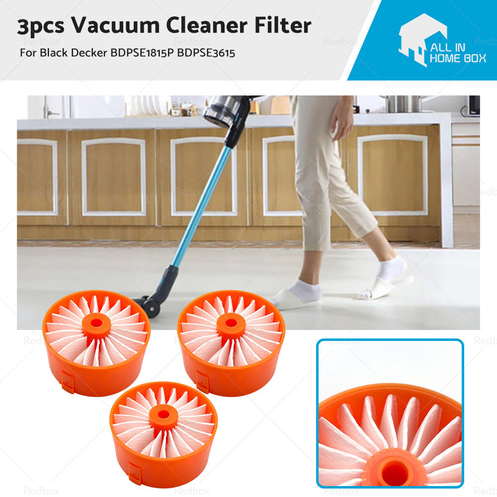 3pcs Filter Element For BLACK DECKER BDPSE1815P BDPSE3615 BHFEV182B BHFEV182C-0