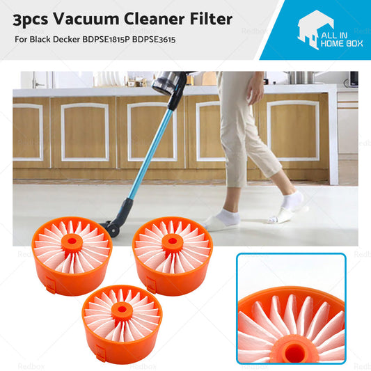 3pcs Filter Element For BLACK DECKER BDPSE1815P BDPSE3615 BHFEV182B BHFEV182C-0