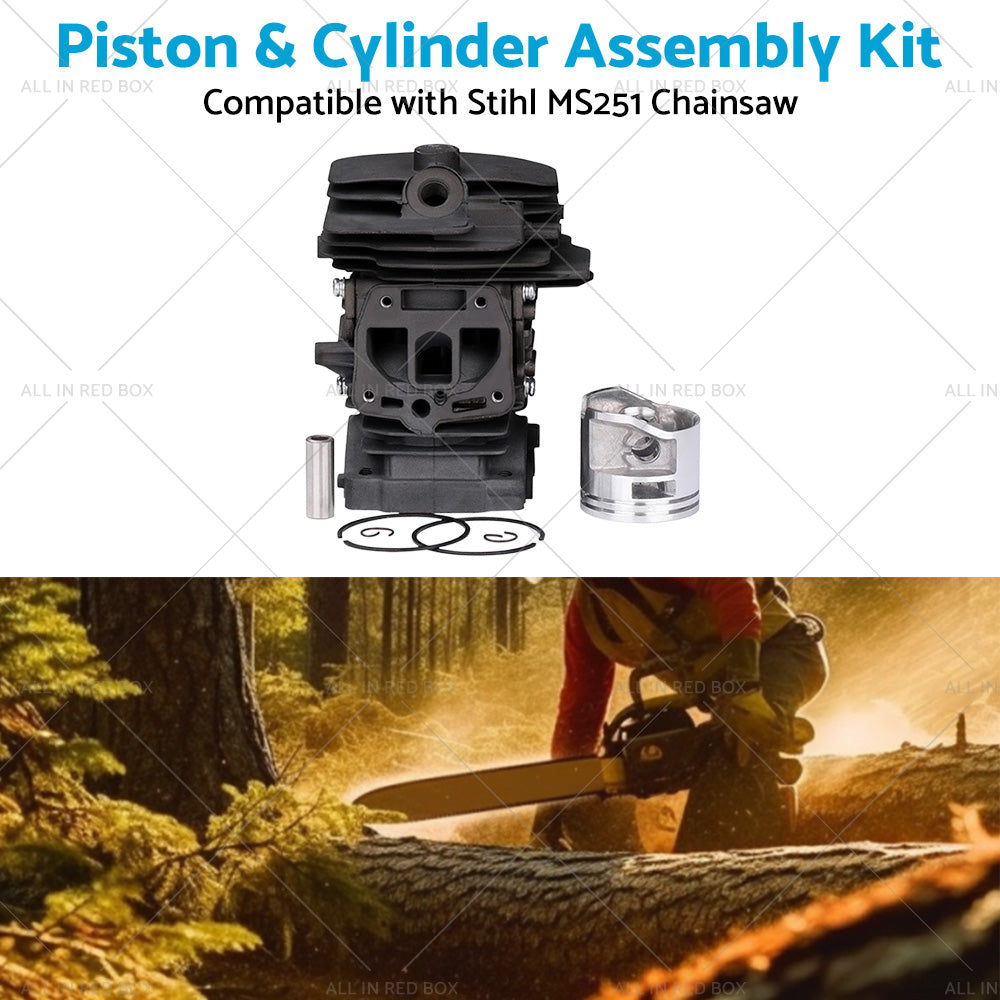 Piston  and  Cylinder Kit 44mm 1143 020 1207 Suitable For Stihl MS251 Chainsaw-2