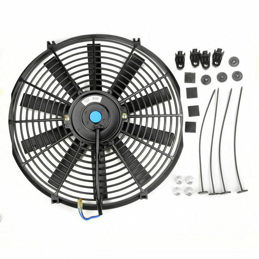 14 Inch 12V 90W Radiator Electric Cooling Thermo Fan With Mounting Kit Suitable For Universal-0