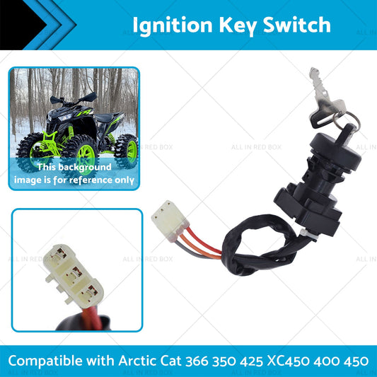Ignition Key Switch Suitable for Arctic Cat 366 350 425 XC450 400 450 3313-439-1